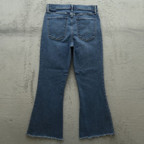 Abercrombie & Fitch Jeans Womens Size 12R Blue High-Rise Flare Denim 27" Inseam - Picture 11 of 15
